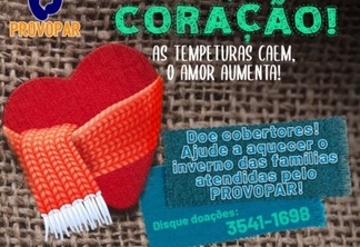 Provopar de Santa Terezinha de Itaipu lança campanha “Aqueça um Coração”