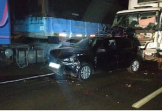 Uma pessoa morre e quatro ficam em estado grave em acidente na BR-277 em Guaraniaçu; veja imagens