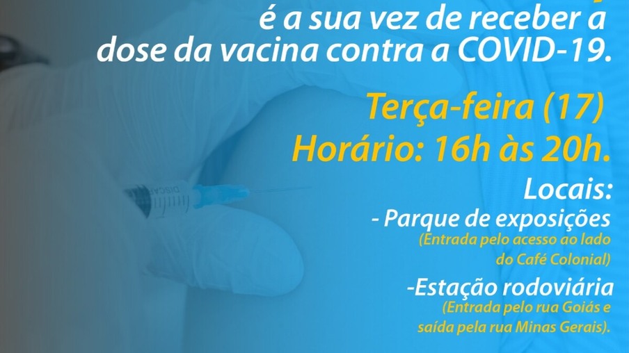 Pessoas com 23 anos ou mais serão vacinadas contra a covid-19 nesta terça-feira em Marechal