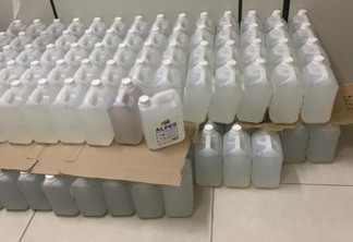 Empresa doa 800 litros de álcool 70% à prefeitura