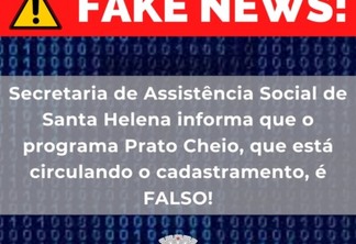 Programa social 'fake' tem sido oferecido a famílias de Santa Helena
