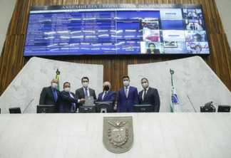 Governador Carlos Massa Ratinho Junior na Assembleia Legislativa do Estado do Paraná  -  Curitiba, 02/02/2021  -  Foto: Jonathan Campos/AEN
