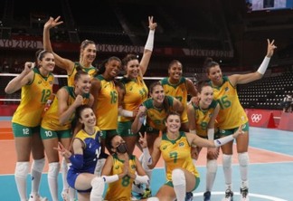 Vôlei: Brasil vence Quênia e pega o Comitê Russo nas quartas em Tóquio
