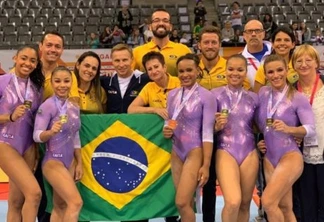  Ginástica artística feminina do Brasil conquista título inédito