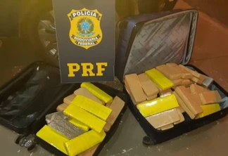 PRF de Catanduvas prende duas mulheres com 30 quilos de maconha