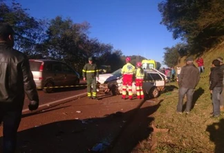 Um homem morre e uma mulher fica ferida em grave acidente na BR-277 em Guaraniaçu