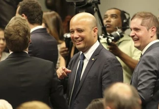 O líder do governo na Câmara, Major Vitor Hugo, na Comissão especial da reforma da Previdência, durante votação de destaques. - Foto: Fabio Rodrigues Pozzebom/Agência Brasil