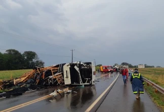 Caminhoneiro morre na BR-163, em Mercedes