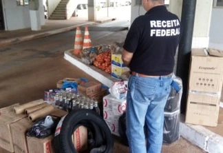 Batatas e cebolas são apreendidas na Ponte Tancredo Neves