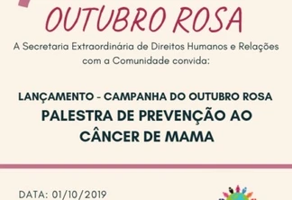 Campanha Outubro Rosa em Foz terá palestras nas comunidades e Clubes de mães