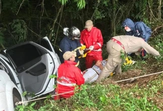 Grave acidente deixa duas pessoas feridas na BR-158 no Sudoeste