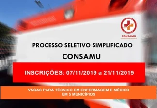 Consamu abre processo seletivo em quatro cidades do oeste