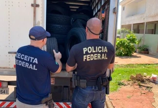 Operação apreende veículos paraguaios e pneus contrabandeados em Cascavel