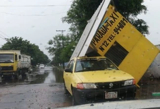 Tempestade atinge o Paraguai e deve chegar ao Paraná ainda hoje (VEJA VÍDEO)