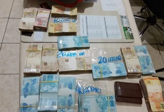 Polícia apreende mala com quase R$100 mil na PR-182