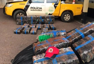 Polícia Rodoviária apreende veículo furtado carregado com maconha na PR-180