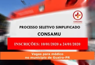 Consamu abre processo de seleção para médicos