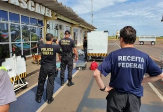 Receita Federal, Polícia Federal e Polícia Militar realizam operação no Aeroporto de Cascavel