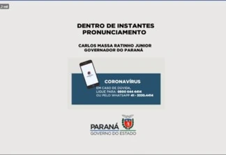 #AOVIVO: Ratinho Junior faz pronunciamento sobre pacote de medidas para a economia