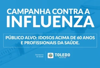 Veja onde se vacinar contra a gripe em Toledo