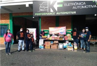'Drive In Solidário’ coleta 600 quilos de comida em Ponta Grossa