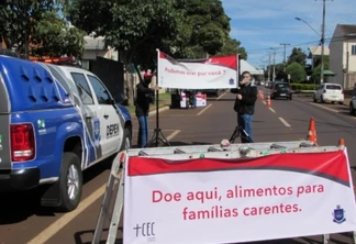 Depen de Cascavel arrecada 850 kg de alimentos não perecíveis e 50 cestas básicas para doação