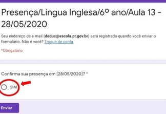 Aula Paraná facilita registro de presença do aluno