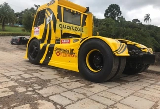 O caminhão de Djalma Fogaça entregas na tarde desta terça-feira, em Sorocaba (SP) -  Crédito: Divulgação