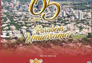 Umuarama faz 65 anos sem festa mas com motivos para comemorar