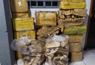 Mais de 500 quilos de maconha são apreendidos em Cafezal do Sul