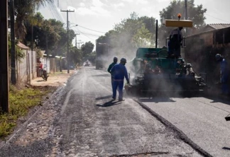 Bairro Morumbi recebe mais uma etapa de pavimentação asfáltica