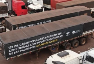 Receita Federal e FNCP realizam megaoperação para destruir 183 toneladas de cigarros do crime