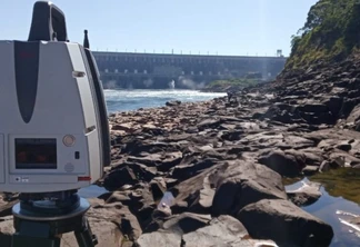 Itaipu: Baixa vazão do Rio Paraná permite trabalho inédito de escaneamento