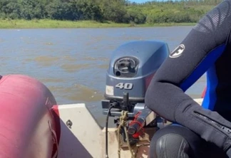 Bombeiros buscam por homem desaparecido no Rio Paraná em Guaíra
