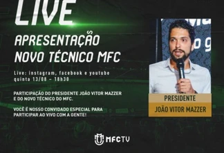 Time paranaense vai anunciar novo técnico em live