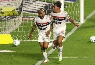 Daniel Alves fez o gol da vitória. Foto: Rubens Chiri/SPFC