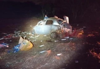Homem morre em acidente com veículo carregado com cigarros contrabandeados no interior de Guaíra