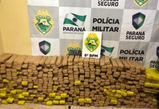 Polícia Militar apreende 375 quilos de maconha em Cascavel