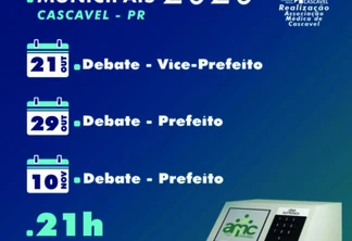 Associação Médica fará 3 debates com candidatos a vice e a prefeito