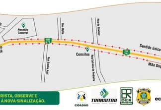 Vias marginais da BR-277 terão alteração de sentido neste sábado