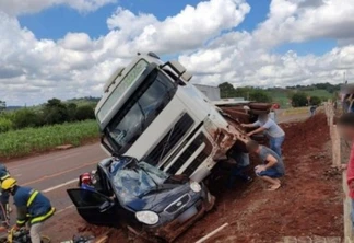 Uma pessoa morre e outra fica em estado grave em acidente no Anel Viário de Marechal