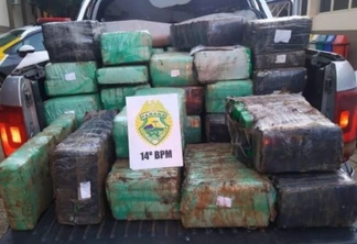 Polícia Militar apreende mais de uma tonelada de maconha em Foz do Iguaçu