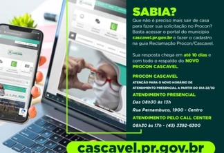 Procon Cascavel cria atendimento on-line