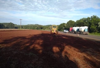 Obras de implantação de terceiras faixas avançam na BR-277