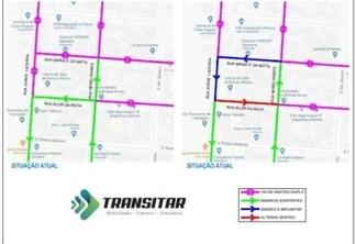 Transitar ampliará sentido único na Rua Jorge Lacerda em Cascavel