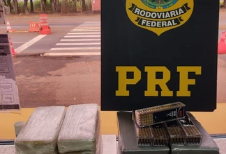 PRF apreende cocaína, crack e munições em Ubiratã