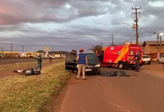 Motociclista morre em forte batida na marginal da BR-277 em Cascavel