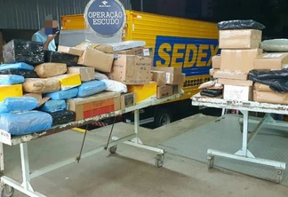 Receita Federal apreende mercadorias avaliadas em R$ 80 mil durante repressão no centro de distribuição dos Correios