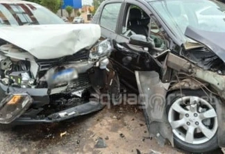 Grave acidente de trânsito é registrado no centro de Marechal Rondon