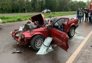 Adolescente de 15 anos fica em estado gravíssimo após colisão frontal na BR-467 em Cascavel